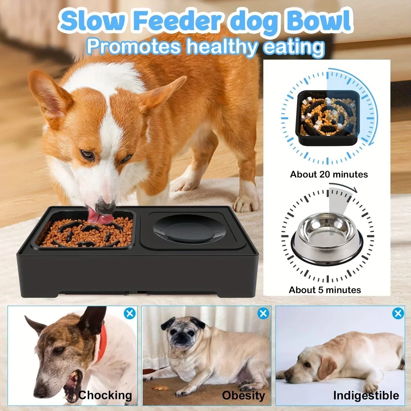 Pet Bowls Puppy Bowl Height Adjustment Rice Dog Bowl Stainless Stand Feeding Dish Bowl Elevated Food Water Feeders for Dogs