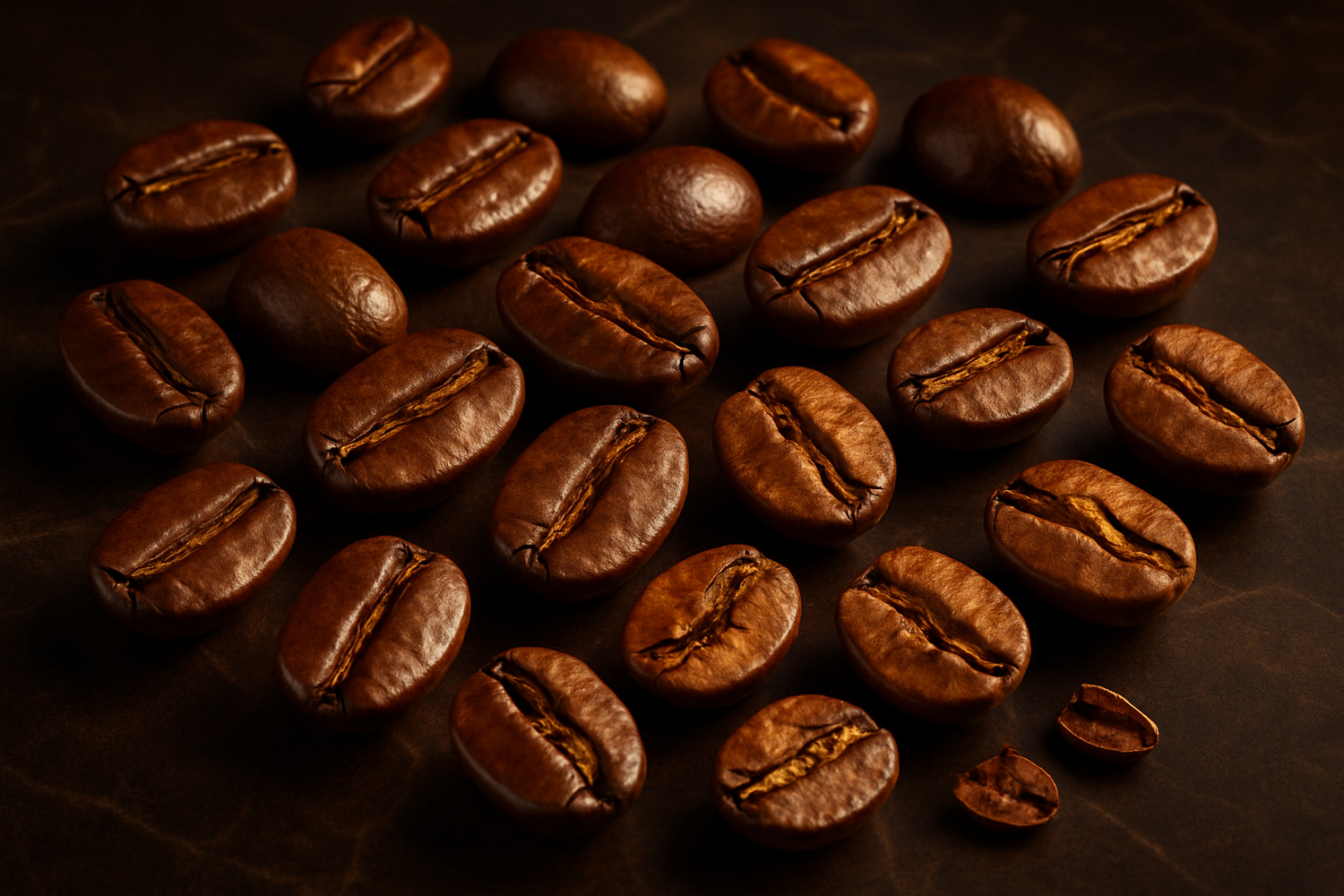 coffee beans make look real and luxury